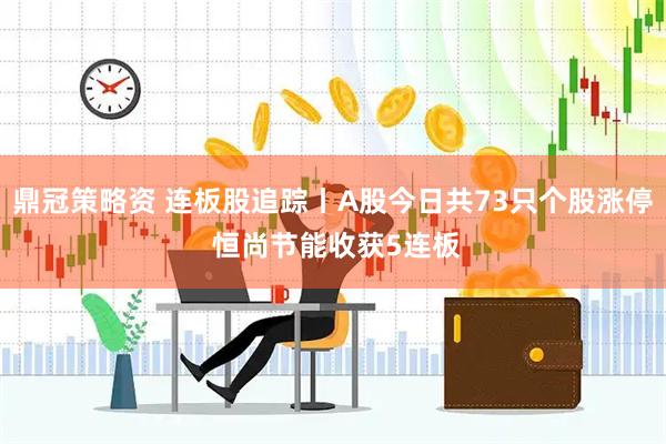 鼎冠策略资 连板股追踪丨A股今日共73只个股涨停 恒尚节能收获5连板